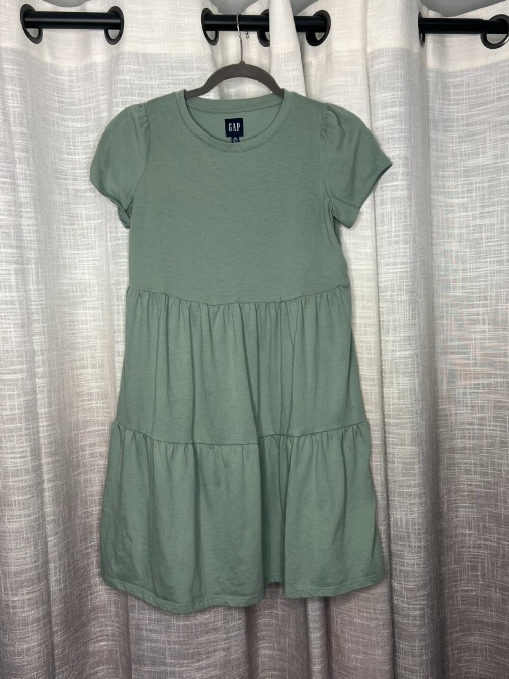 Gap Green Tiered Dress
